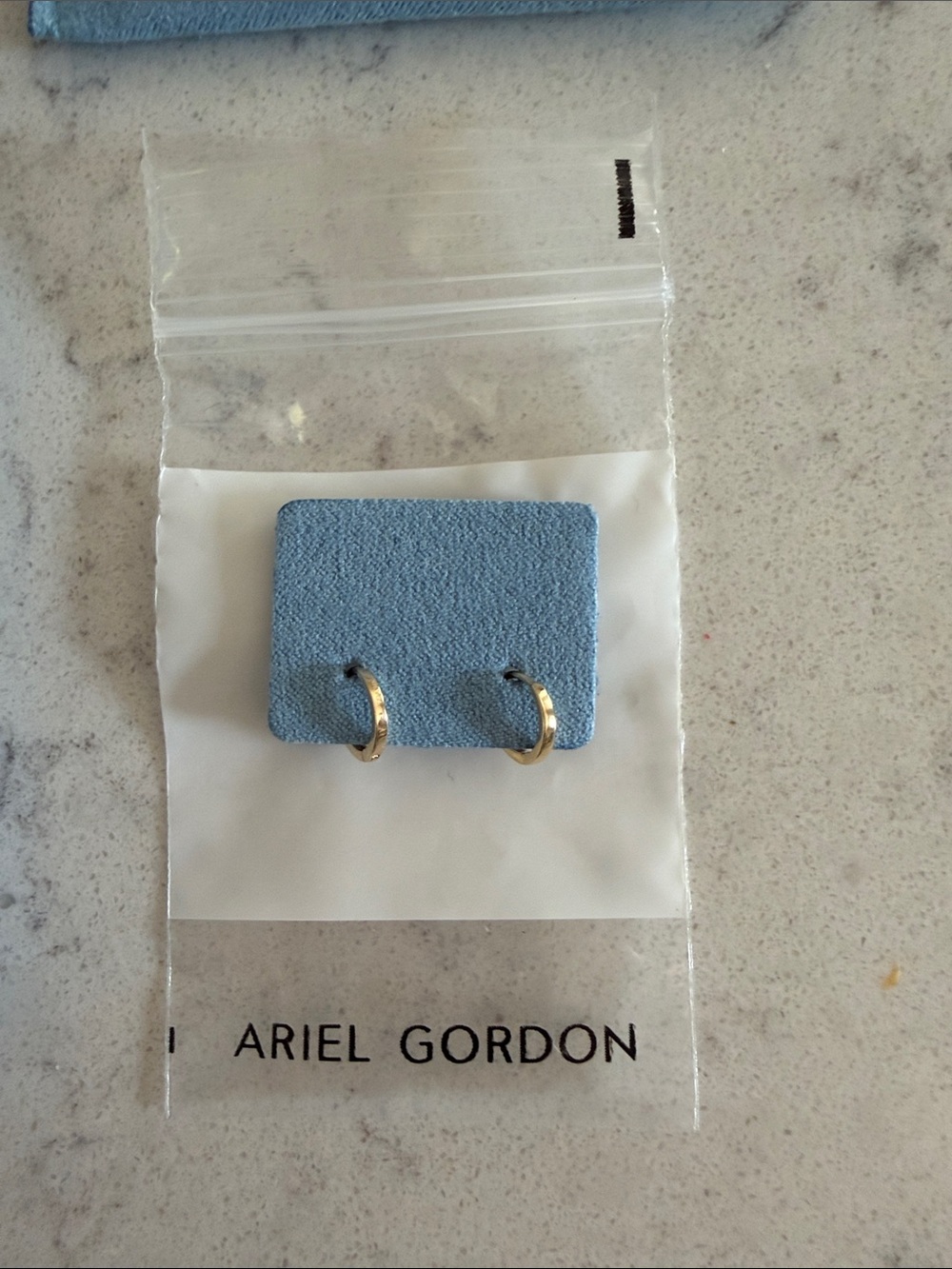New Ariel Gordon Petite Gold Hoop Huggie Earrings